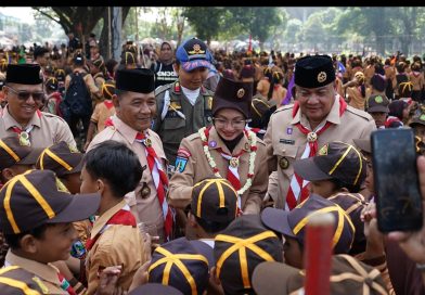 Buka Pesta Pra Siaga dan Siaga Kwarran Mojoroto 2026, Mbak Wali Tanamkan Nilai Disiplin dan Gotong Royong